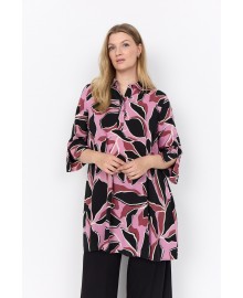 Wasabi WA-ATHALIA 4 TUNIC-W - Pink printet tunika W10876  MAUVE ORCHID COMBI