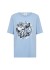 Wasabi WA-HELENE 4 T-shirt - Lysebl&aring; t-shirt med print W20635 Polaris Star