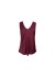 Black Colour BCMABEL DOUBLE V-NECK TOP - Bordeux r&oslash;d satin top 41210 Plum