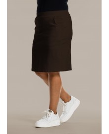 Sandgaard Copenhagen Bengaline skirt - Brun bengalin nederdel SG145 Brown