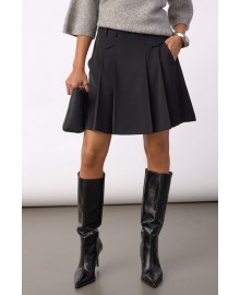 Co'couture 34223 LunaCC Pocket Pleat Mini Skirt - Sort kort nederdel 500180 Black