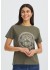 Fransa FRZARY TEE 1 - Gr&oslash;n t-shirt 20618107 Grape Leaf w White Gold