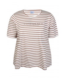 Zhenzi Zh-Karin 1429-T-shirt - Stribet t-shirt 201429 Portabella