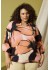 Zhenzi Zh-Kelis 1453-Blouse - Orange printet bluse 201453 Warm Blush