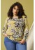 Zhenzi Zh-Kesh 1457-Blouse - Gr&oslash;n printet bluse 201457 Green Meadow