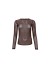 Black Colour BCJESSIE MESH BLOUSE - Brun mesh 41223 Coffee Dotted