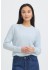 Fransa FRVANESSA PU 1 - Lysebl&aring; strik bluse 20618013 Ive Water Melange