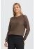 Fransa FRVANESSA PU 1 - Brun strik bluse 20618013&nbsp;Rain Drum Melange