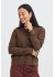 Fransa FRVANESSA CAR 1 - Brun strik cardigan 20618014 Rain Drum Melange