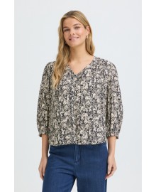 Fransa FRARIANA BL 19 - Blå printet bluse 20618028 Floral Paisley Salute