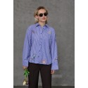 Love&Divine Love1555-5 Shirt - Blå/hvid stribet skjorte 20282 Blue Stripes