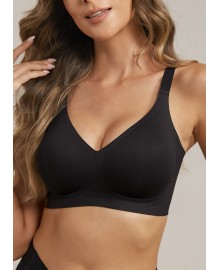 Femifemme FlexiComfort v2. Bøjlefri BH - Sort FF6003 Black
