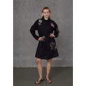 Love&Divine Love1589-1 Dress - Sort kjole med broderi 20334 Black/Emb.