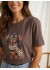 Marta MdcInge Tee - T-shirt med gravhund 0532 Chocolate