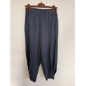 Marta MdcNebula Pants - Navy stribede løse bukser 56172NF Navy8