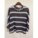 Marta MdcCascade knit - Stribet strik 58678 Moro/Sky