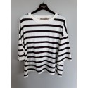 Marta MdcSage Tee - Stribet t-shirt 8577 Moro
