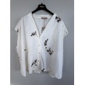 Marta MdcElysian Shirt - Skjorte med broderi 86206 Burro