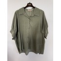 Marta MdcKaori Shirt - Grøn Fløjls skjorte 86250V Testu93670