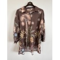 Marta MdcLyanna Shirt - Brun skjorte med palmer 8685 Moro5543AXPE