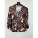 Marta MdcMirage Shirt - Brun printet skjorte 8717 Moro6621vpf