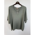 Marta MdcInaya Knit - Grøn strik 9587 Military Melange
