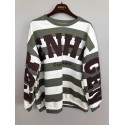 Marta MdcNerina Sweatshirt - Stribet sweatshirt 22659S Military/Moro