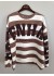 Marta MdcNerina Sweatshirt - Stribet sweatshirt 22659S Camello/Moro