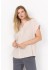 Wasabi WA-SIA 1 BLOUSE-W - Sandfarvet kort&aelig;rmet bluse W10622 Sand