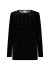 Wasabi WA-MARRY 1 BLOUSE-J - Sort mesh bluse med prikker W20725&nbsp;Black Combi