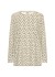 Wasabi WA-MARRY BLOUSE-J - Sandfarvet mesh bluse med prikker W20725 Sand Combi