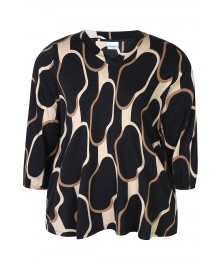 Zhenzi ZH-sylva 1432 Blouse - Sort printet bluse 201432 Black