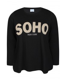 Zhenzi Zh-Lesli 1504 T-shirt -Sort t-shirt med SOHO 201504 Black