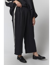 Gozzip GAisla Pants - Sort buks med hvid stribe G265083 Black