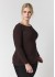 Sandgaard Rib Top - Brun rib t-shirt SG156 Brown
