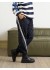 Marta MdcSeashell Pants - Bl&aring; buks med stribe 2663311 Navy4