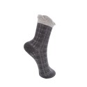 Black Colour BCCHECKIE SOCK - Ankelstrømper 8562 Dk. Grey