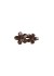 Black Colour BCROSELLA FLOWER HAIRCLIP - H&aring;rklemme med blomst 6074 Coffee
