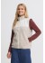 Fransa FRFLEA WA 1 - Beige fleece vest 20618216 String