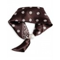 Tim&Simonsen Chloe Scarf w. Magnetic Pearl - Brun prikket tørklæde TSJ467 AW6