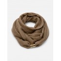 Tim&Simonsen Maca Scarf w. magnetic closing - Brunt tørklæde TSS135 Brown