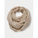Tim&Simonsen Maca Scarf w. magnetic closing - Beige tørklæde TSS135 Sand