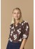 Fransa FRJOFINAS BL 1 - Brun bluse med broderi 20619382 Hot Fudge