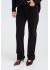 Pulz PZSALLY HW PANT STRAIGHT LEG - M&oslash;rkebrun buks i babyfl&oslash;jl 50210762 Espresso