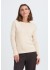 Pulz PZSARA BOATNECK PULLOVER - Beige meleret strik 50210851 Birch Melange