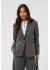 Kaffe KAsakura Blazer - Gr&aring; habitjakke 10506684 Dark Grey Melange