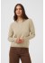Kaffe KAlizza Argyle Pullover LS - Beige strik 10512268&nbsp;Feather Gray Melange / Grey