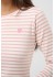 Kaffe KAliddy t-shirt - Lang&aelig;rmet stribet t-shirt 10502821&nbsp;Chalk/Pale Mauve-Rose Heart / Pink