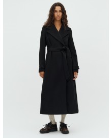 mbym Kasimira-M, Lava, Outerwear - Sort uldfrakke 44478844 Black