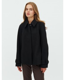 mbym Tary-M, Lava, Outerwear - Kort uldjakke 44479737 Black
